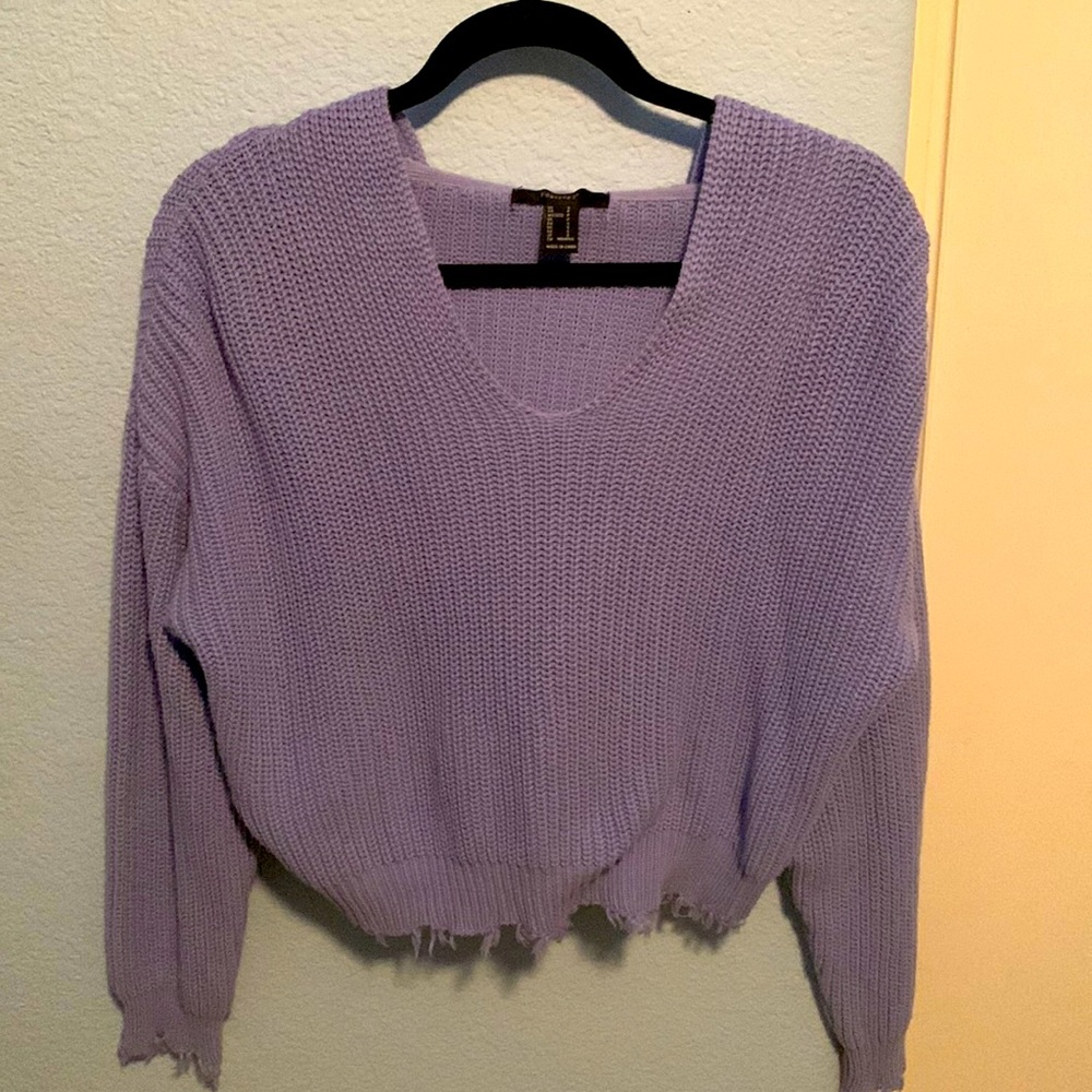 Forever 21 size small purple sweater